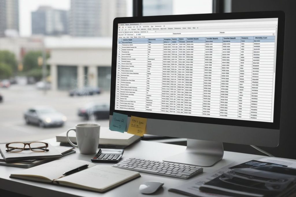 Tableau Excel pour le calcul de l’avantage en nature véhicule